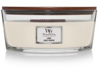 WoodWick Linen svíčka loď