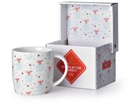 Hrnek keramický 380ml MISTLETOE MAGIC v dárkové krabičce, bílá