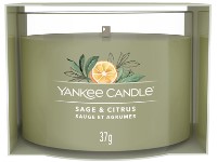 YANKEE CANDLE VOTIVNÍ SVÍČKA PLNĚNÁ VE SKLE SAGE & CITRUS